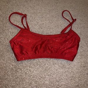 Red capezio dance bra
